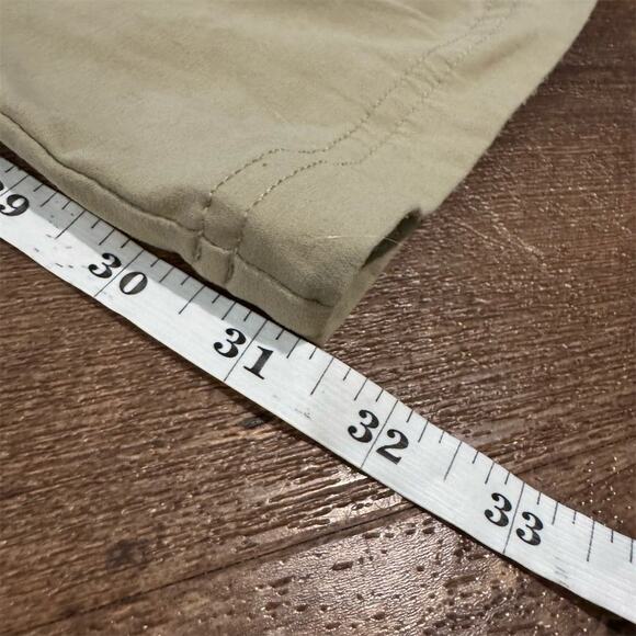 Columbia Roll-Up Pants 10 Khaki Omni-Shield Repellency Outdoor Gorpcore FLAW - Picture 14 of 14